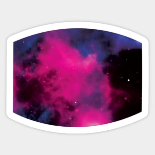 Deep Pink Galaxy Sticker